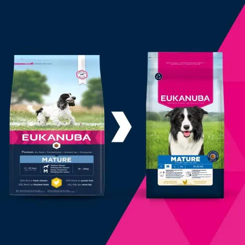 Eukanuba Mature Medium Sucha Karma dla psa op. 15kg