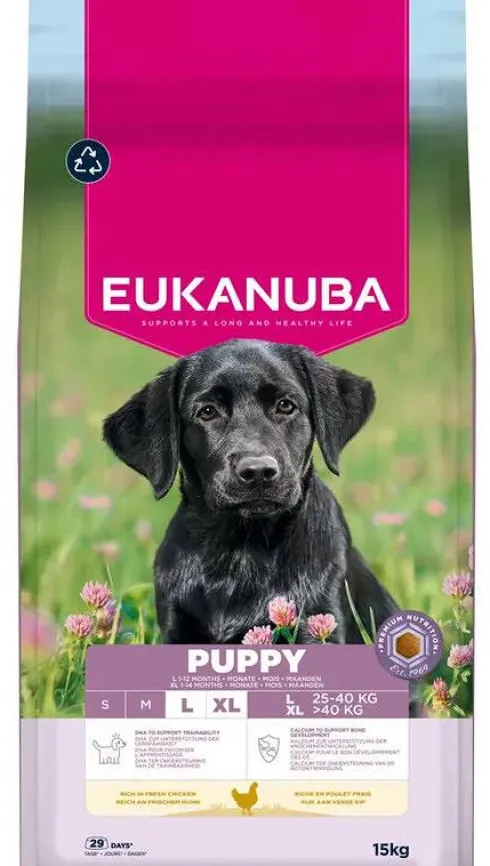 Eukanuba Puppy Large&Extra Large Sucha Karma dla szczeniaka op. 15kg