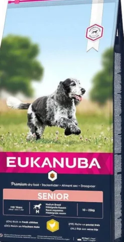 Eukanuba Senior Medium Sucha Karma dla psa op. 15kg MEGA-PAK
