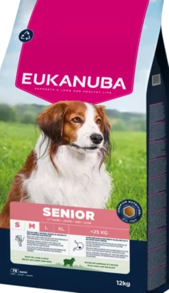 Eukanuba Senior S/M Lamb&Rice Sucha Karma dla psa op. 12kg