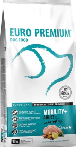 Euro Premium Adult Mobility+ Kurczak Sucha Karma dla psa op. 10kg
