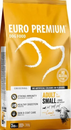 Euro Premium Adult Small Lamb&Rice Sucha Karma dla psa op. 3kg
