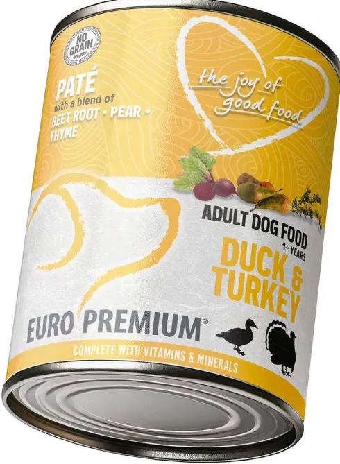 Euro Premium Pate Adult Duck&Turkey Mokra Karma dla psa op. 400g WYPRZEDAŻ