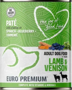 Euro Premium Pate Adult Lamb&Venison Mokra Karma dla psa op. 400g