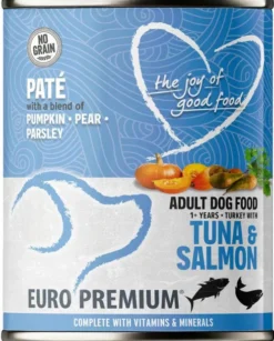 Euro Premium Pate Adult Tuna&Salmon Mokra Karma dla psa op. 400g Pakiet 6szt.
