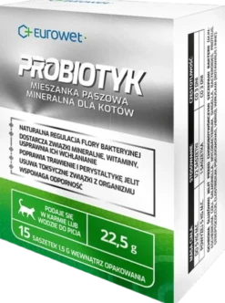 Eurowet Probiotyk dla kota w saszetkach op. 15x1.5g