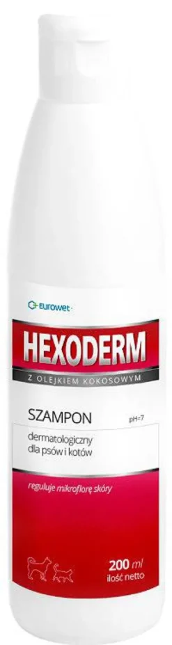 Eurowet Szampon Hexoderm dla psa i kota poj. 200ml