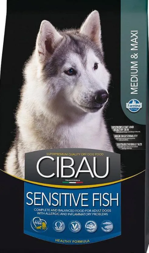 Farmina Cibau Adult Medium/Maxi Sensitive Fish Sucha Karma dla psa op. 12kg+2kg GRATIS