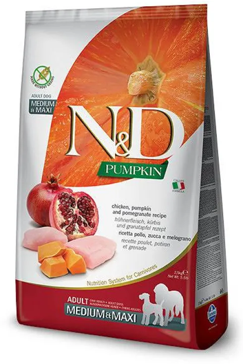 Farmina N&D Pumpkin Adult Medium/Maxi Chicken&Pomegranate Sucha Karma dla psa op. 2x12kg MEGA-PAK