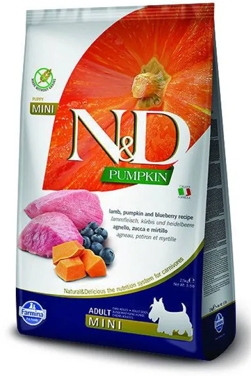 Farmina N&D Pumpkin Adult Mini Lamb&Blueberry Sucha Karma dla psa op. 7kg