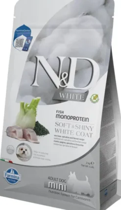Farmina N&D White Adult Mini Fish Monoprotein Sucha Karma dla psa op. 2kg