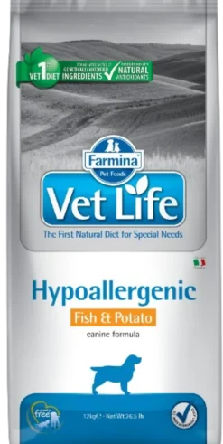 Farmina Vet Life Dog Hypoallergenic Fish&Potato Sucha Karma dla psa op. 12kg