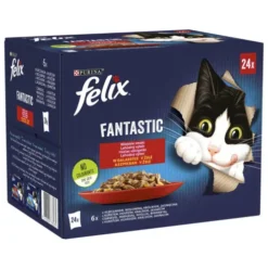 Felix Fantastic Adult Wiejskie smaki w galaretce Mokra Karma dla kota op. 24x85g