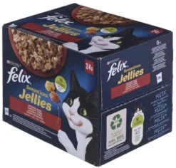 Felix Sensation Jelles Adult Wiejskie smaki w galaretce Mokra Karma dla kota op. 24x85g
