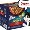Felix Sensation Jelles Adult Wiejskie smaki w galaretce Mokra Karma dla kota op. 2x(24x85g) Pakiet