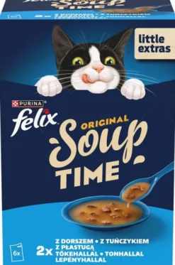 Felix Soup Original Adult Rybne smaki Mokra Karma dla kota op. 6x48g
