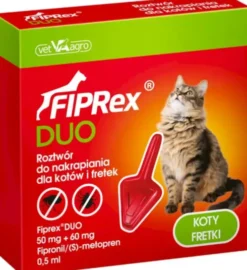 Fiprex Spot On Duo Krople na kleszcze i pchły dla kota i fretki op. 1szt.