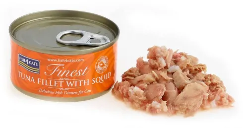 Fish4Cats Tuńczyk z Kałamarnicą Mokra Karma dla kota op. 70g