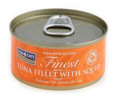 Fish4Cats Tuńczyk z Kałamarnicą Mokra Karma dla kota op. 70g Pakiet 10szt.