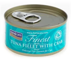 Fish4Cats Tuńczyk z Krabami Mokra Karma dla kota op. 70g Pakiet 10szt.