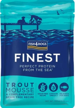 Fish4Dogs Finest Trout Mousse Mokra Karma dla psa op. 100g Pakiet 6szt.