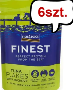 Fish4Dogs Finest Tuna Flakes with Anchovy Mokra Karma dla psa op. 100g Pakiet 6szt.