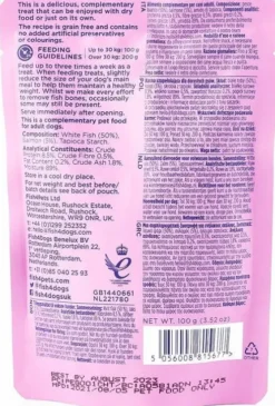 Fish4Dogs Finest White Fish Flakes with Salmon Mokra Karma dla psa op. 100g Pakiet 6szt.