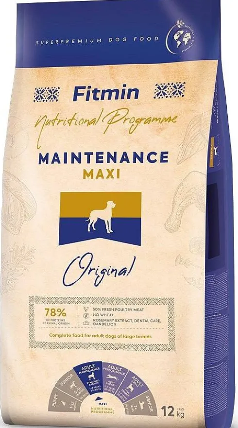 Fitmin Adult Maxi Maintenance Sucha Karma dla psa op. 2x12kg MEGA-PAK