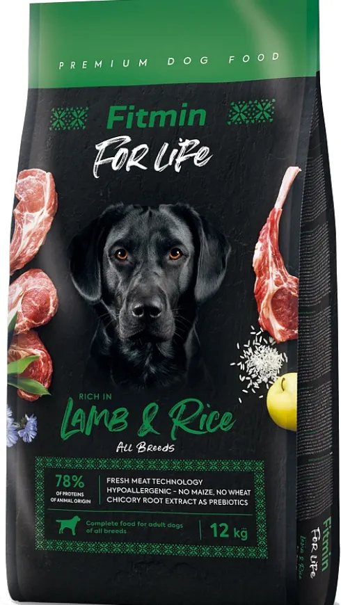 Fitmin For Life Adult Lamb&Rice Sucha Karma dla psa op. 12kg