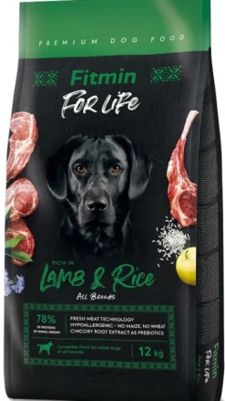 Fitmin For Life Adult Lamb&Rice Sucha Karma dla psa op. 2x12kg MEGA-PAK