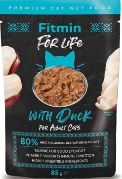Fitmin For Life Cats Adult with Duck Mokra Karma dla kota op. 85g