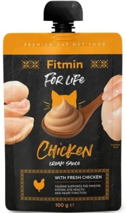 Fitmin For Life Cream Sauce Przysmak z kurczakiem dla kota op.100g SASZETKA