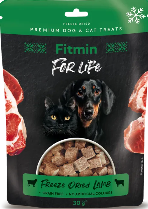 Fitmin For Life Przysmak Freeze Dried Lamb dla psa i kota op. 30g