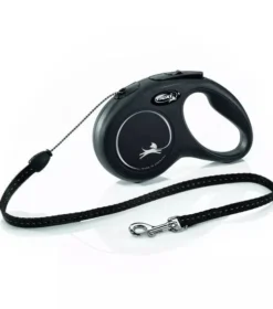 Flexi Smycz New Classic CORD dla psa i kota rozm. Small kolor czarny