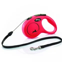 Flexi Smycz New Classic CORD dla psa i kota rozm. Small kolor czerwony