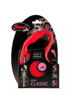 Flexi Smycz New Classic CORD dla psa i kota rozm. Small kolor czerwony