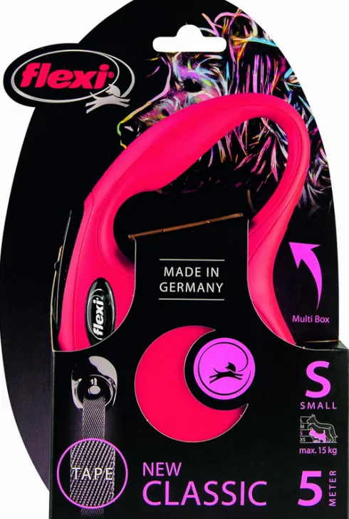 Flexi Smycz New Classic TAPE dla psa i kota rozm. Small kolor czerwony