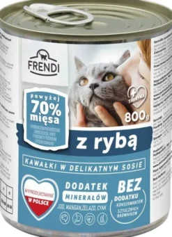 Frendi Kawałki z Rybą w Delikatnym Sosie Mokra Karma dla kota op. 800g
