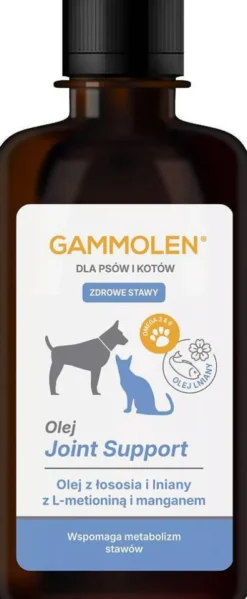 Gammolen Joint Support Olej z łososia i lniany dla psa i kota poj. 250ml