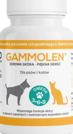 Gammolen Preparat na skórę i sierść dla psa i kota op. 150 kapsułek