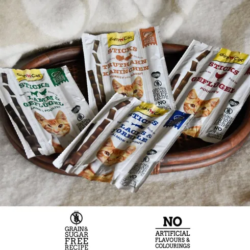 GimCat Sticks z indykiem i królikiem (Truthahn mit Kaninchen) dla kota op. 20g