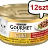 Gourmet Gold Adult Kurczak z wątróbką w sosie Mokra Karma dla kota op. 85g Pakiet 12szt