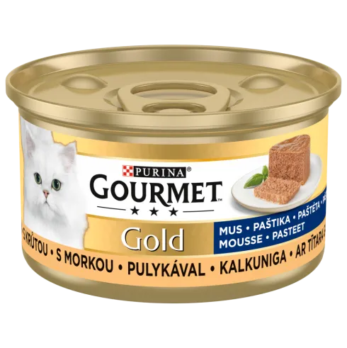 Gourmet Gold Adult Mus z indykiem Mokra Karma dla kota op. 85g