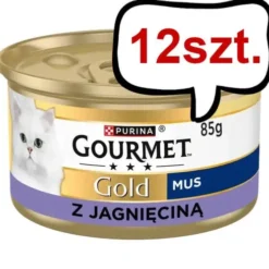 Gourmet Gold Adult Mus z jagnięciną Mokra Karma dla kota op. 85g Pakiet 12szt.
