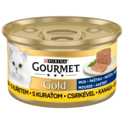 Gourmet Gold Adult Mus z kurczakiem Mokra Karma dla kota op. 85g Pakiet 12szt