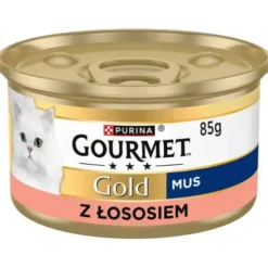 Gourmet Gold Adult Mus z łososiem Mokra Karma dla kota op. 85g Pakiet 12szt.