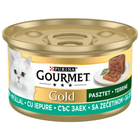 Gourmet Gold Adult Pasztet z królikiem Mokra Karma dla kota op. 85g