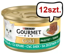 Gourmet Gold Adult Pasztet z królikiem Mokra Karma dla kota op. 85g Pakiet 12szt