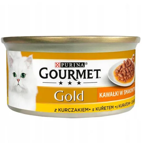 Gourmet Gold Adult Sauce Delight Kurczak Mokra Karma dla kota op. 85g Pakiet 12szt.