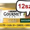 Gourmet Gold Adult Succulent Delights Kurczak w sosie Mokra Karma dla kota op. 85g Pakiet 12szt.